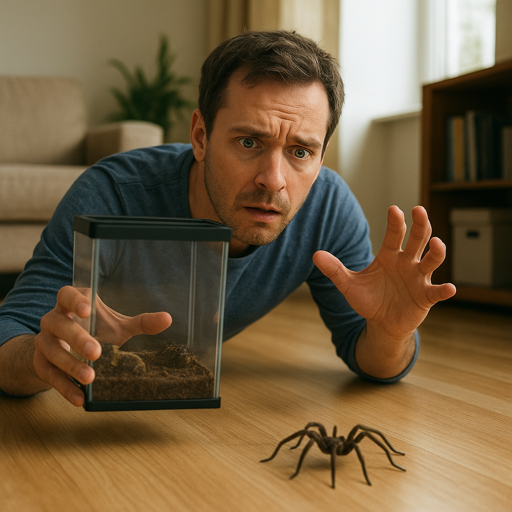Co zrobić, gdy pająk ucieknie z terrarium