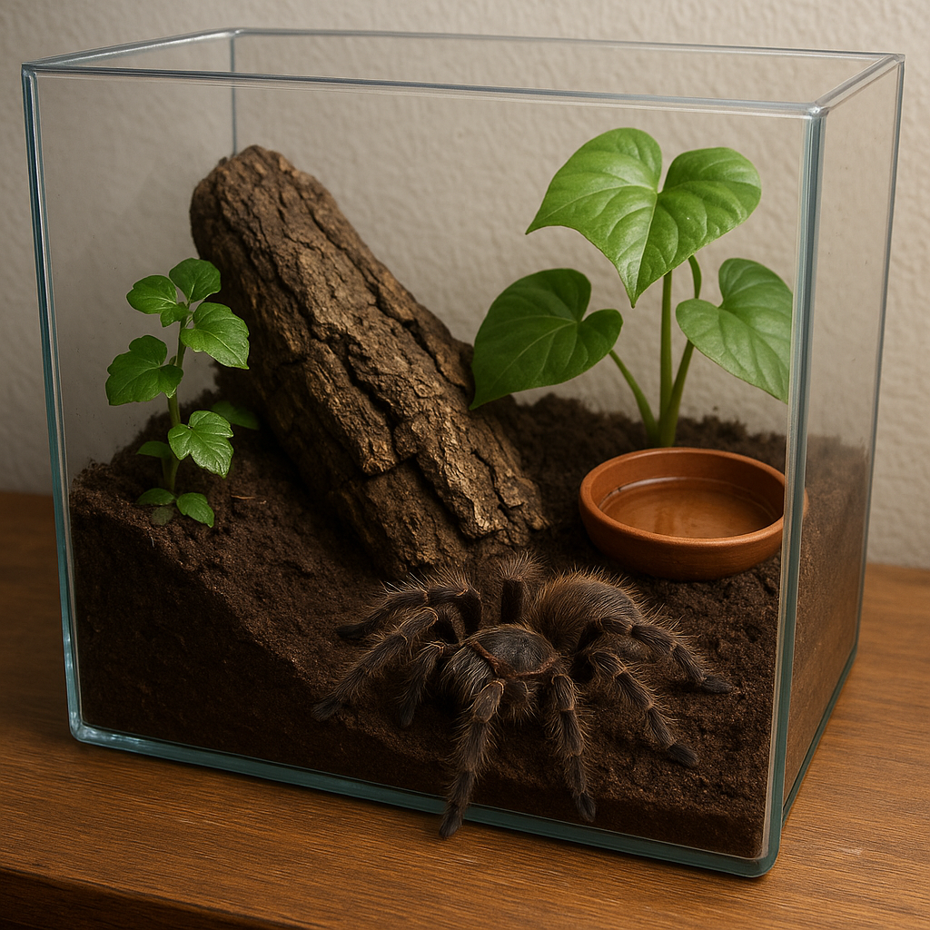 Jak przygotować idealne terrarium dla ptasznika?