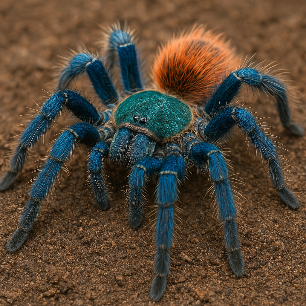 Ptasznik wielobarwny – Chromatopelma cyaneopubescens