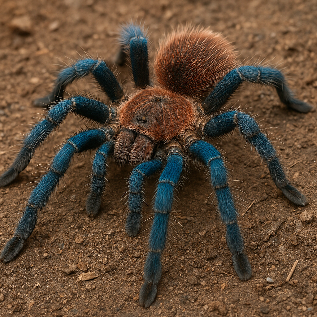 Ptasznik kolumbijski niebieskonogi – Megaphobema robustum