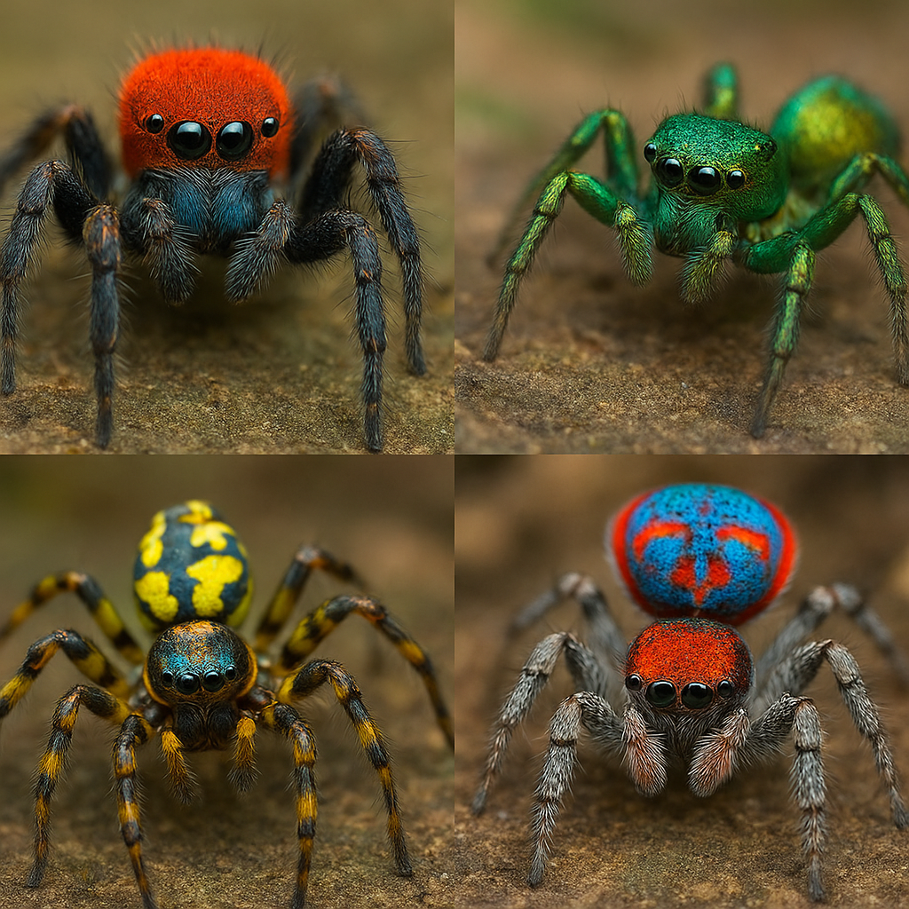 Jakie gatunki pająków mają najbardziej spektakularne barwy