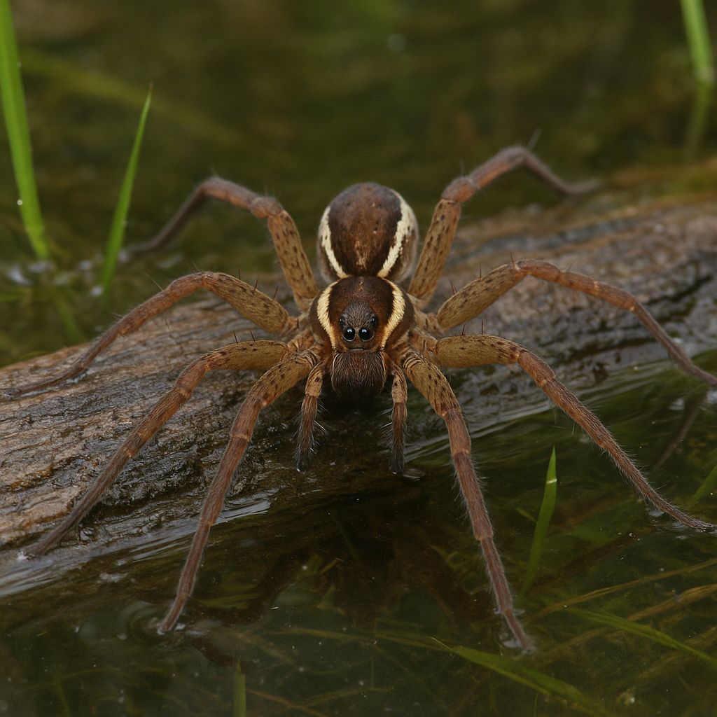 Bagnik nadwodny – Dolomedes fimbriatus