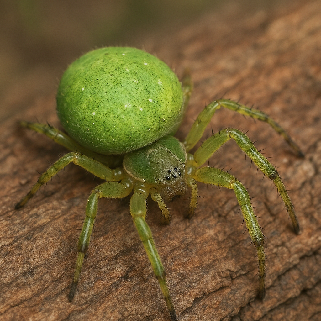 Krzyżak zielony – Araneus cucurbitinus