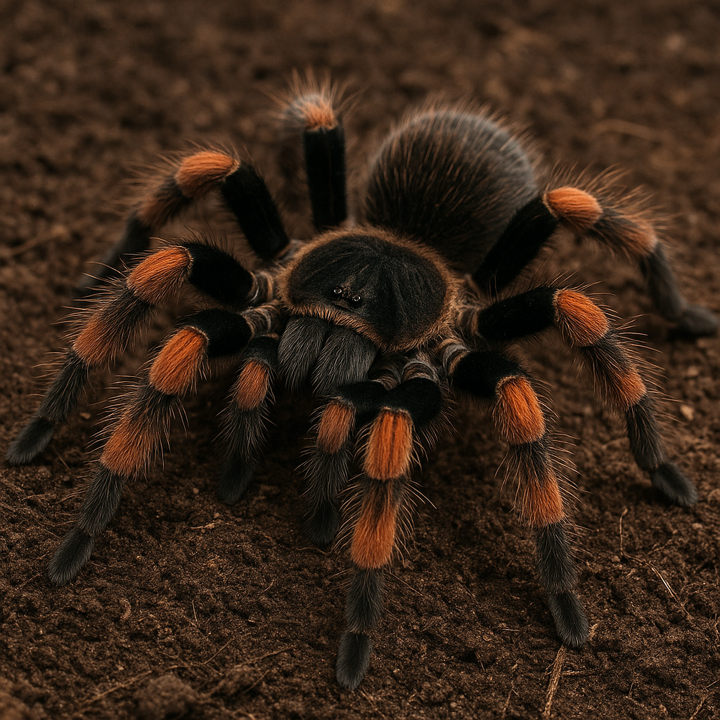 Ptasznik kolumbijski czerwononogi – Megaphobema mesomelas