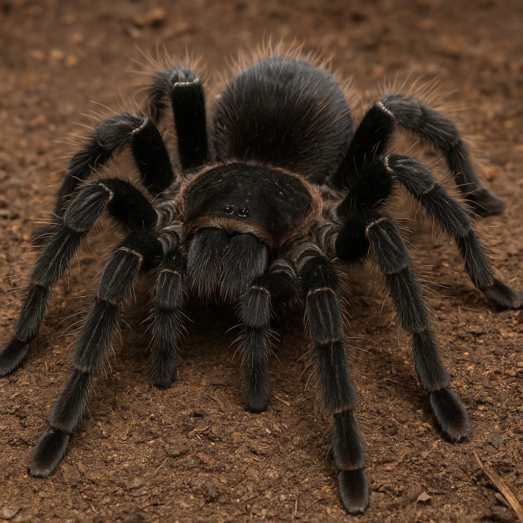 Ptasznik czarny olbrzymi – Lasiodora klugi