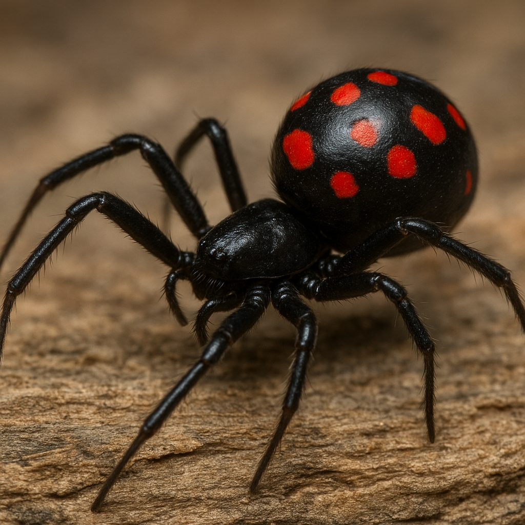 Wdowa europejska – Latrodectus tredecimguttatus