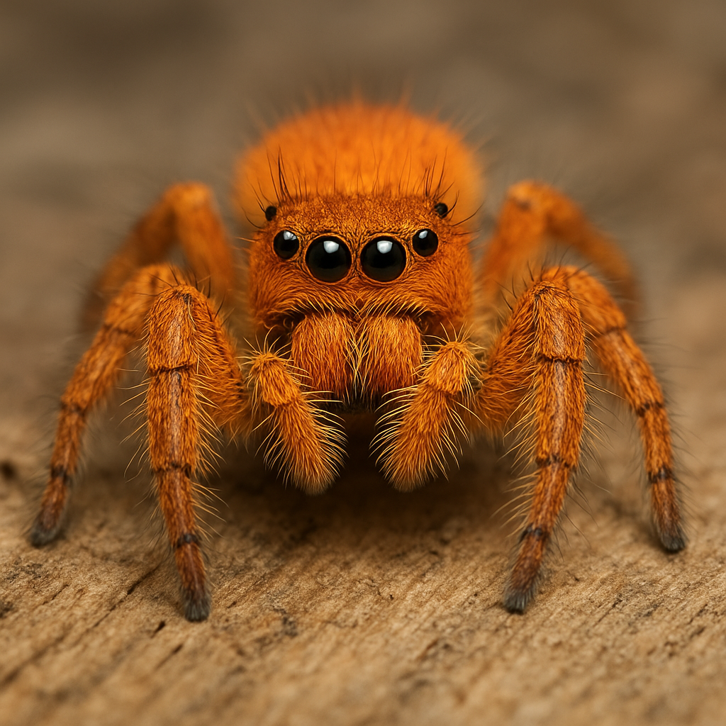 Skakun pomarańczowy – Phidippus clarus