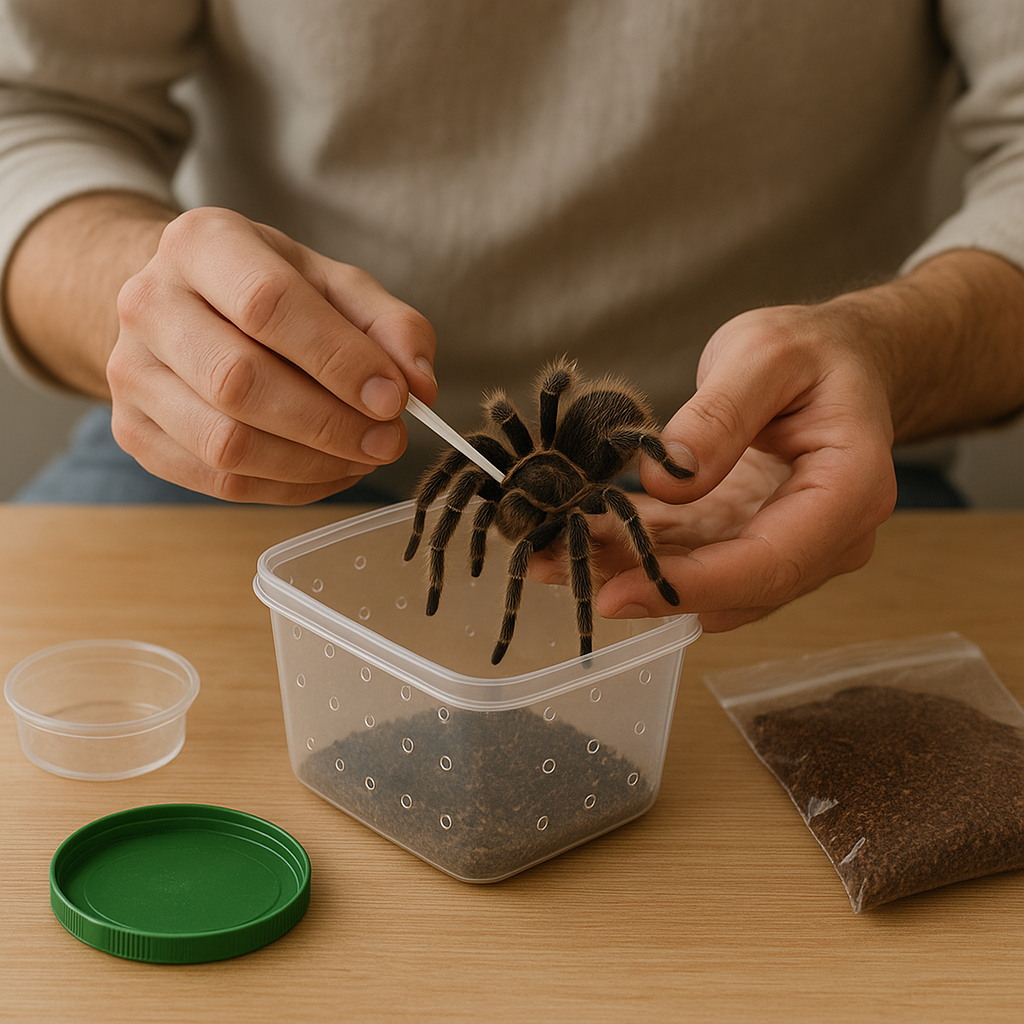 Jak przygotować pająka do sprzedaży lub wymiany z innym hodowcą