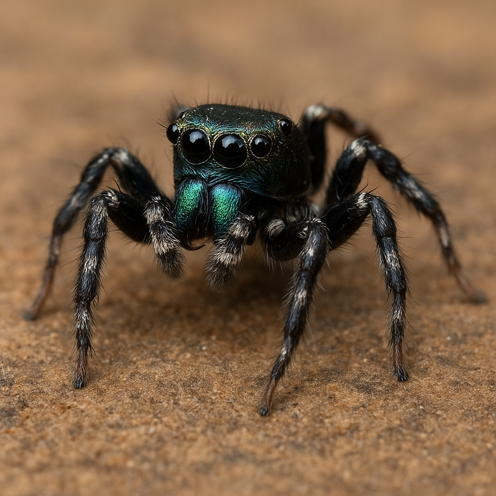 Skakun madagaskarski – Heliophanus malagasy