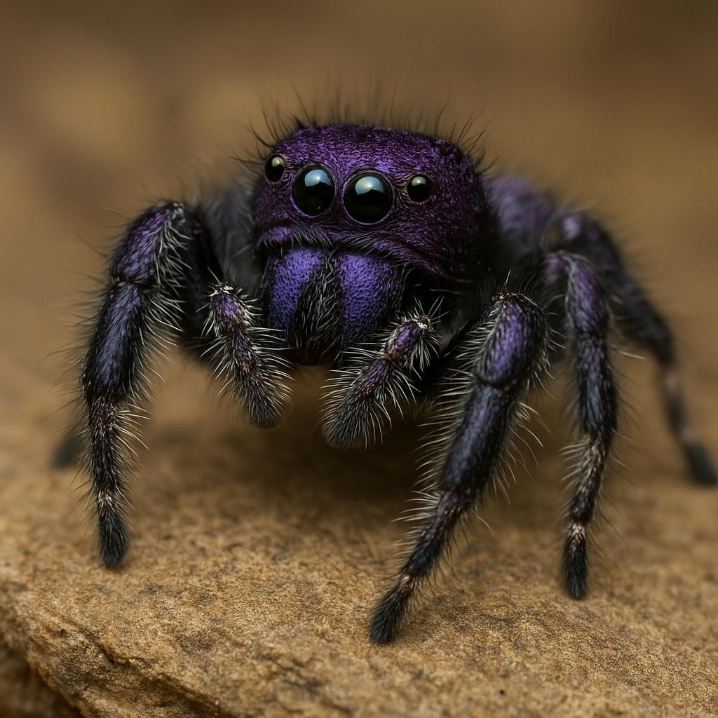 Skakun górski – Phidippus purpuratus