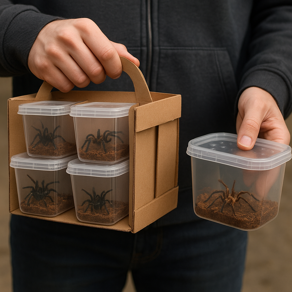 Jak transportować pająki na wystawę lub giełdę terrarystyczną