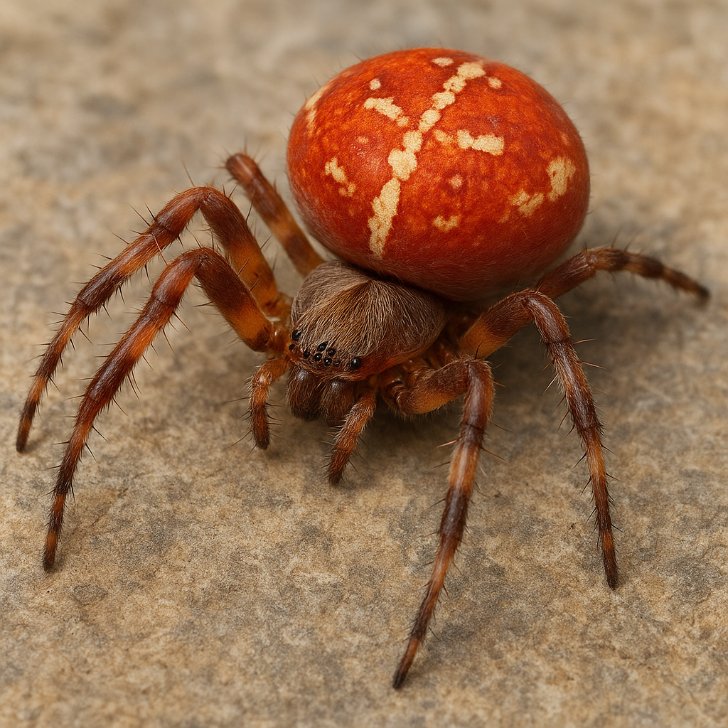 Krzyżak czerwony – Araneus haemalis