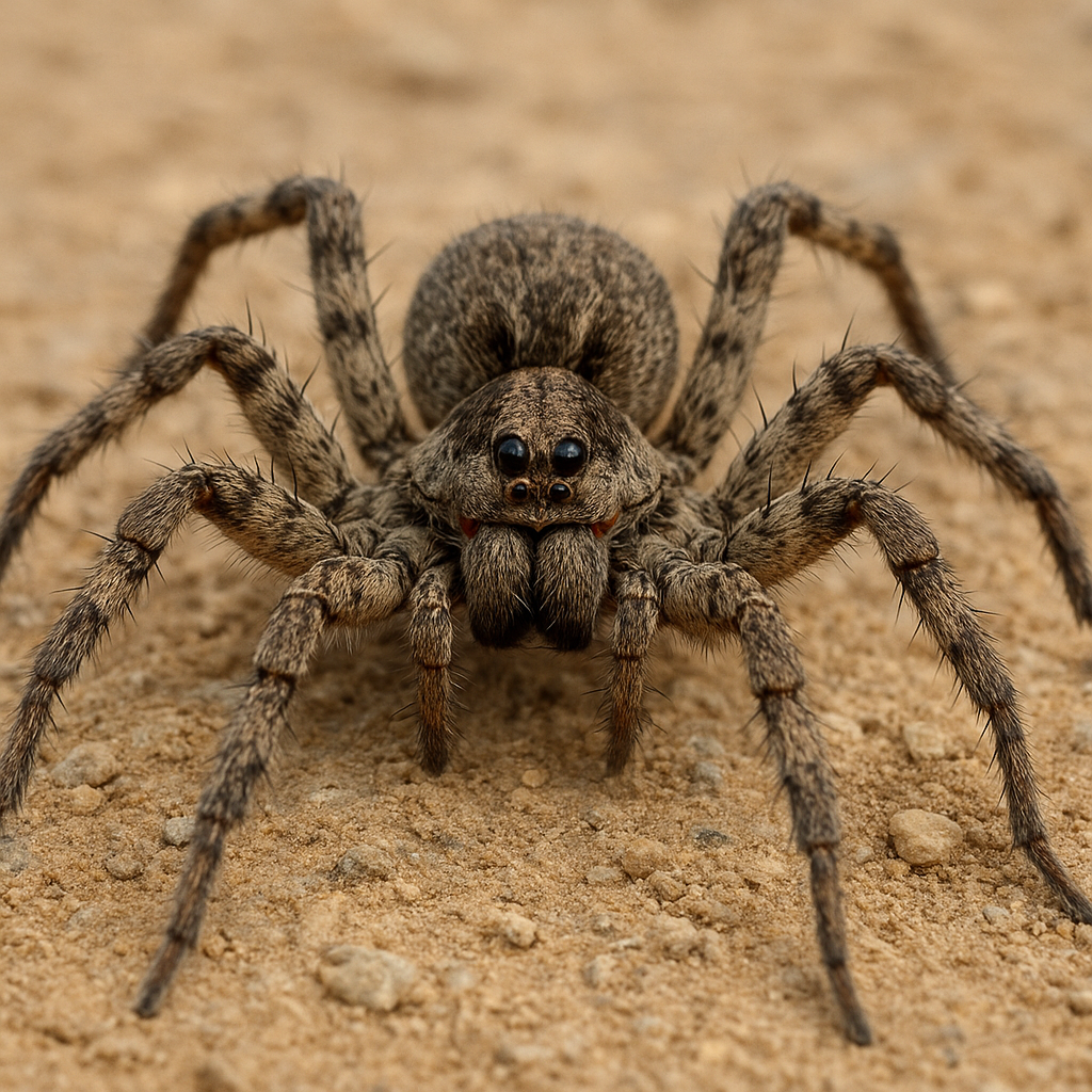 Wilczy pająk sycylijski – Lycosa narbonensis