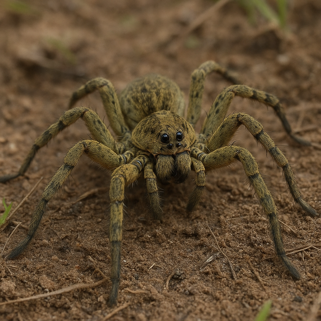 Wilczy pająk oliwkowy – Lycosa indagatrix