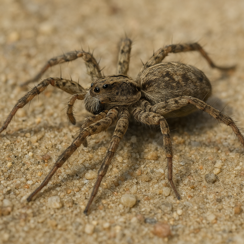 Pogończak brzegowy – Pardosa riparia