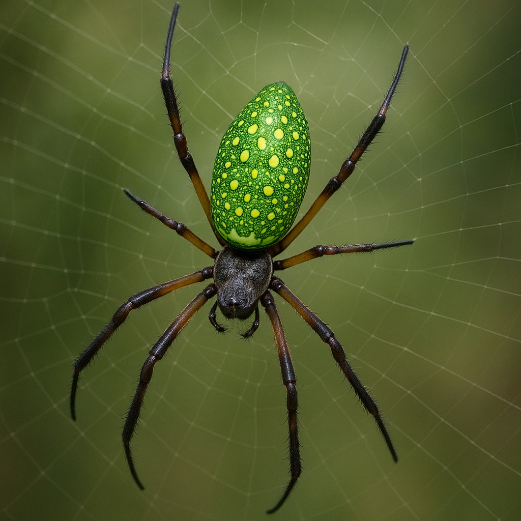 Koczownik zielony – Nephila fenestrata