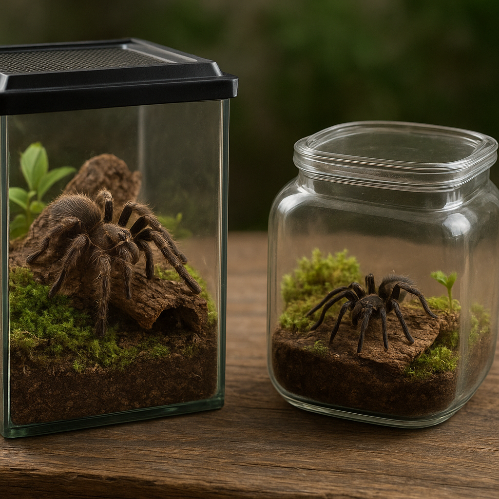 Jak hodować pająki w małych terrariach – miniaturowe światy