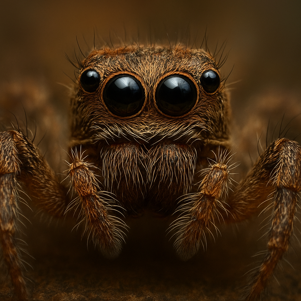 Jak pająki widzą świat – symfonia ośmiu oczu