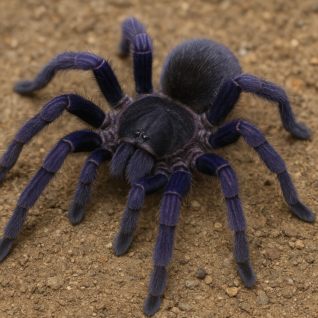 Ptasznik fioletowy indyjski – Haploclastus tenebrosus