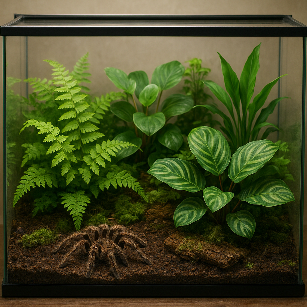 Jakie rośliny można sadzić w terrarium dla pająków