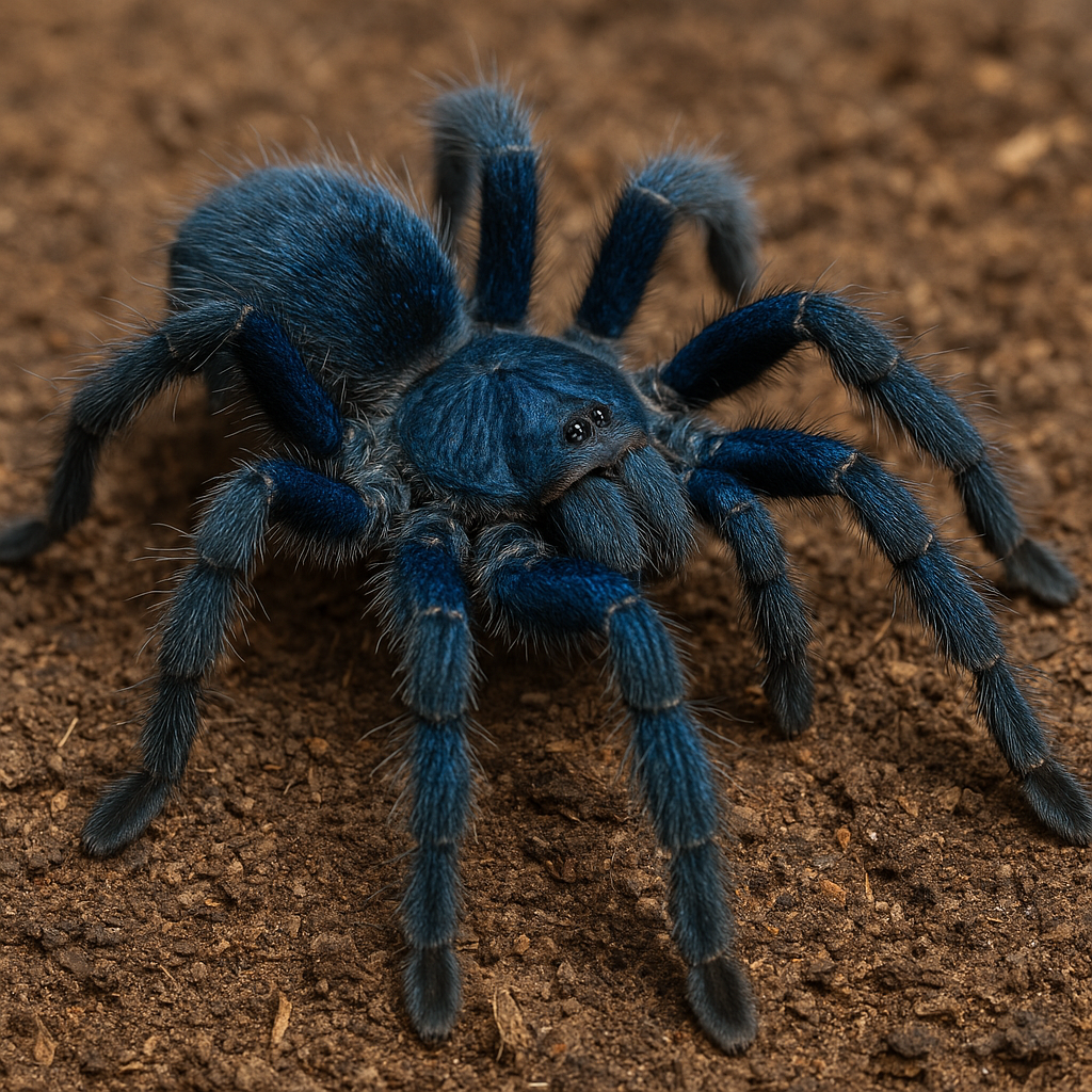 Ptasznik szafirowy brazylijski – Pterinopelma sazimai