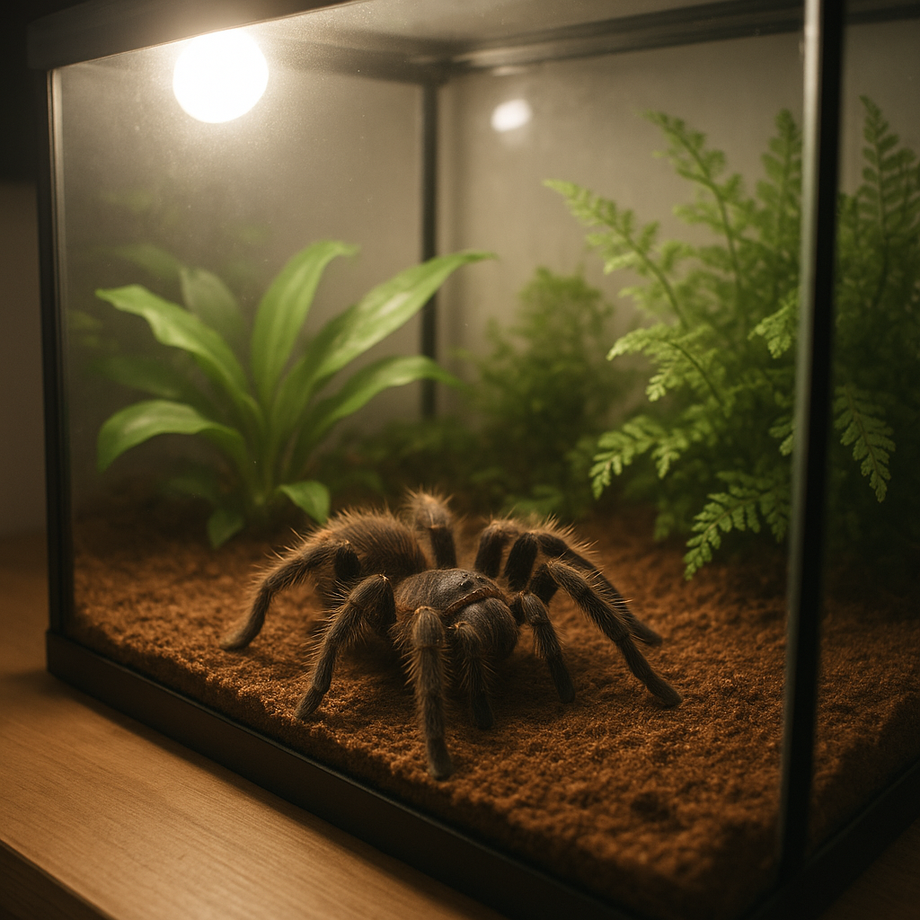 Pająki a światło – czy lubią jasne terraria?