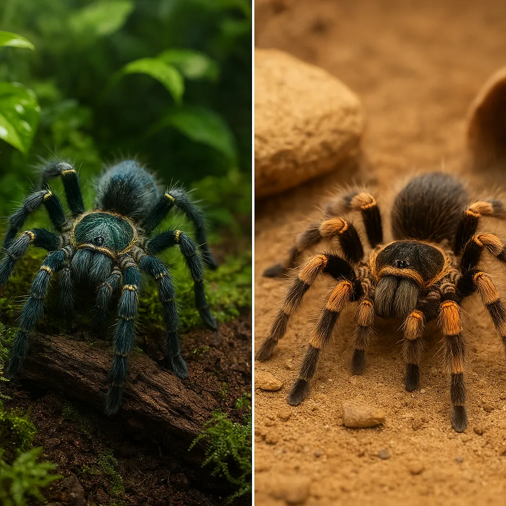 Czym różni się hodowla pająków tropikalnych od pustynnych