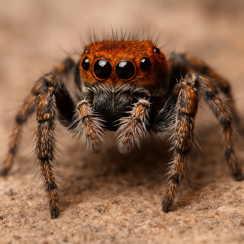 Skakun rdzawy – Habronattus coecatus
