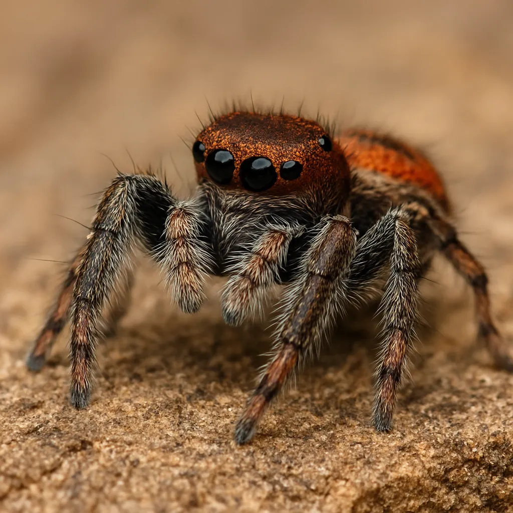 Skakun brązowy – Habronattus pyrrithrix