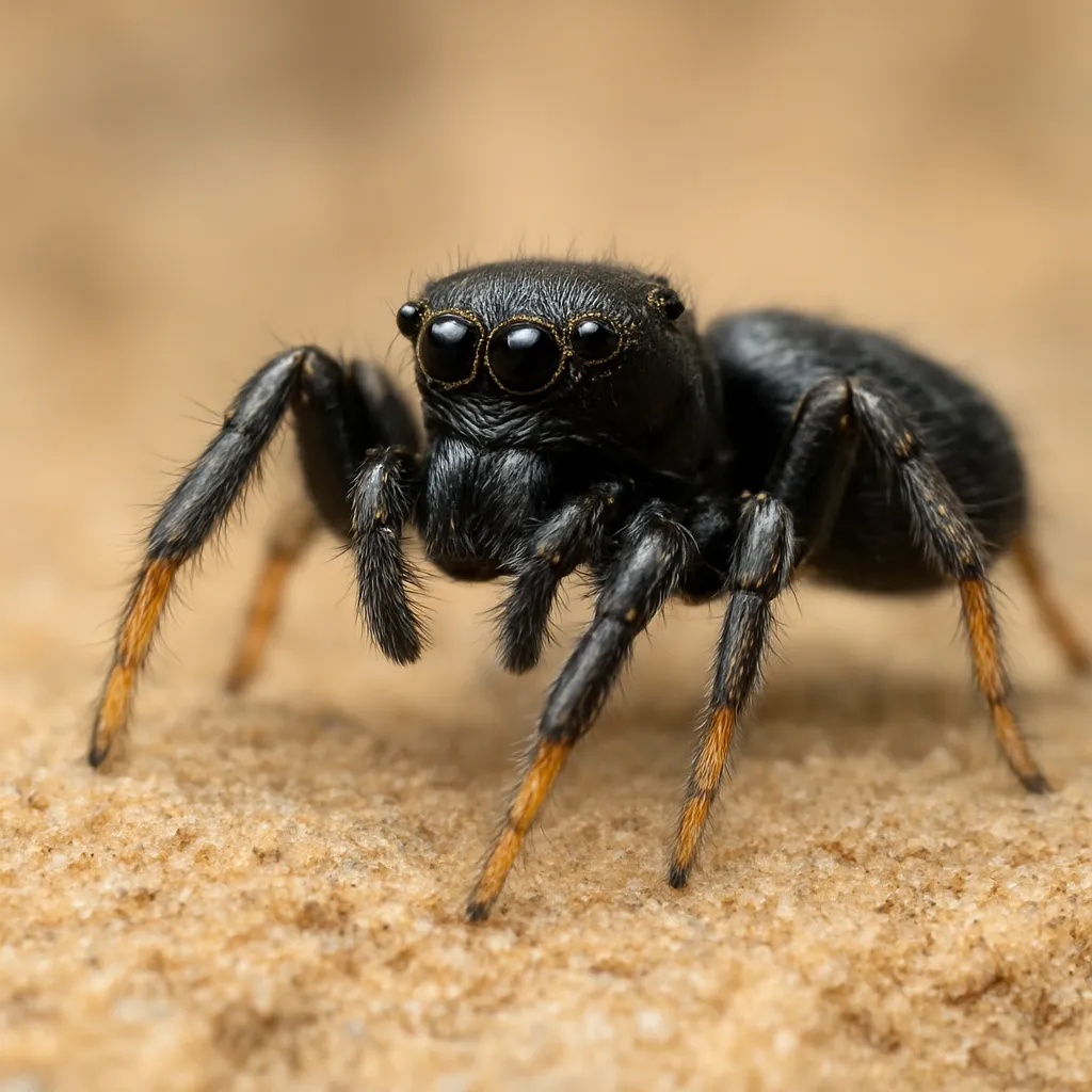 Skakun śródziemnomorski – Heliophanus flavipes