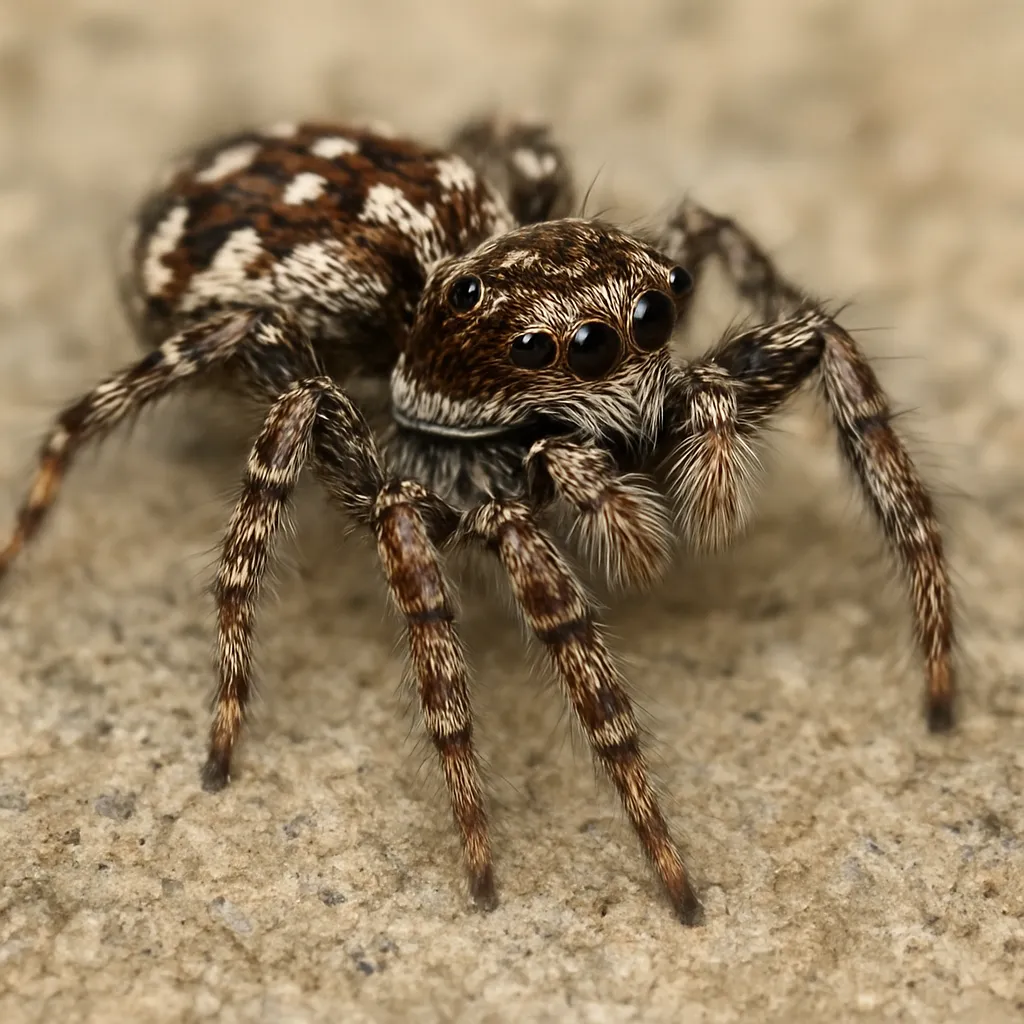 Skakun plamisty – Euophrys frontalis