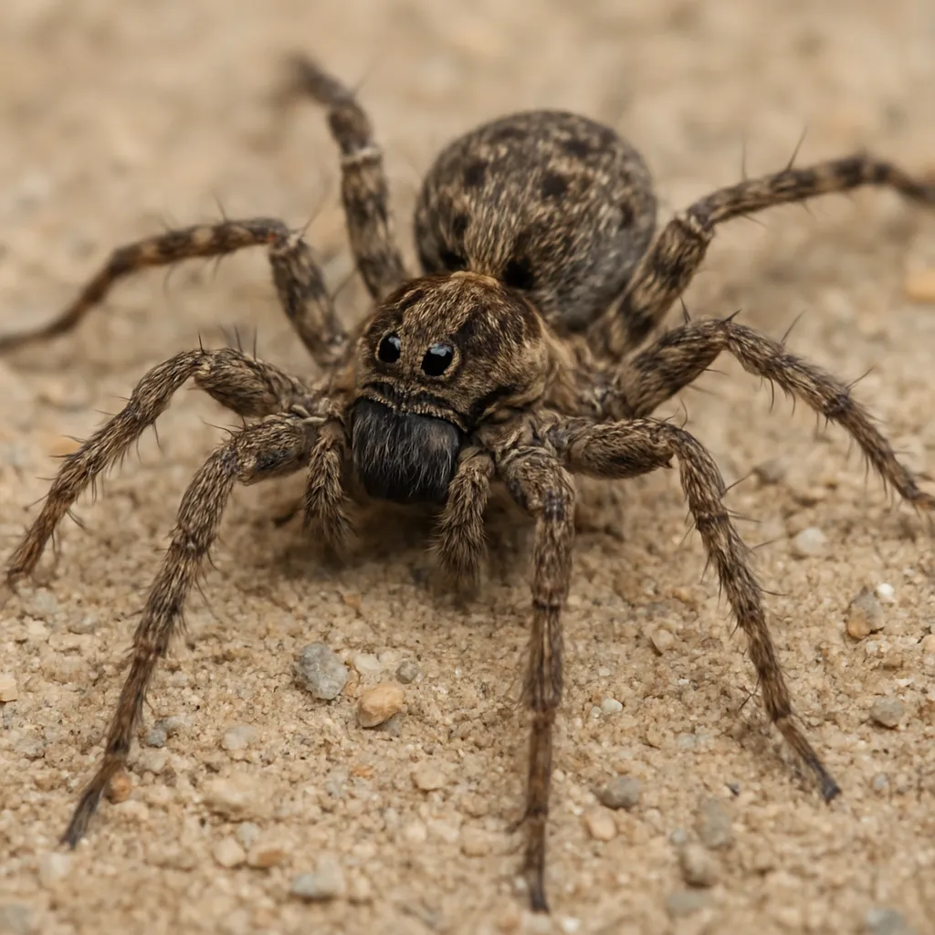 Wilczy pająk rzeczny – Pardosa prativaga