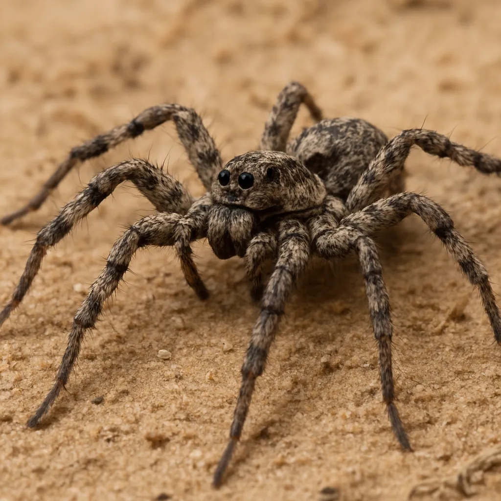 Wilczy pająk stepowy – Alopecosa pulverulenta