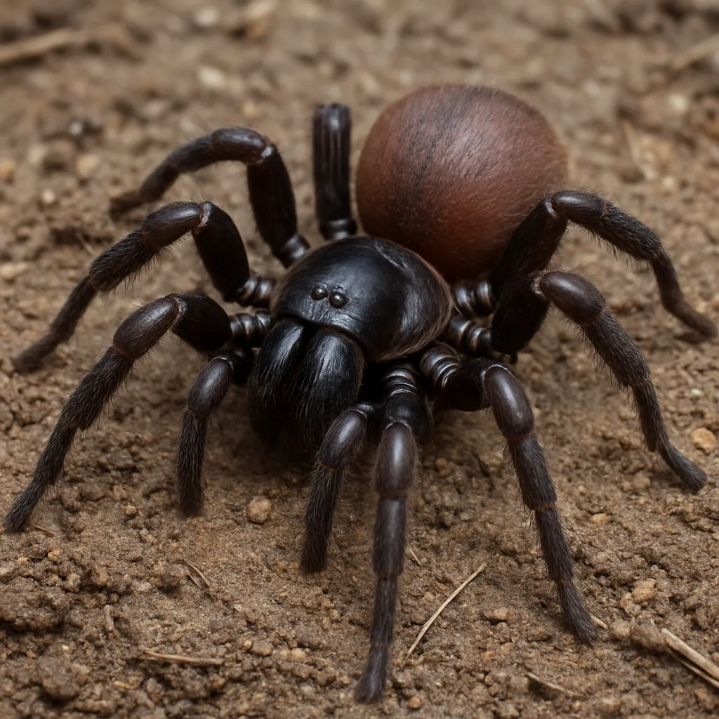 Ptasznik piwniczny – Atypus affinis