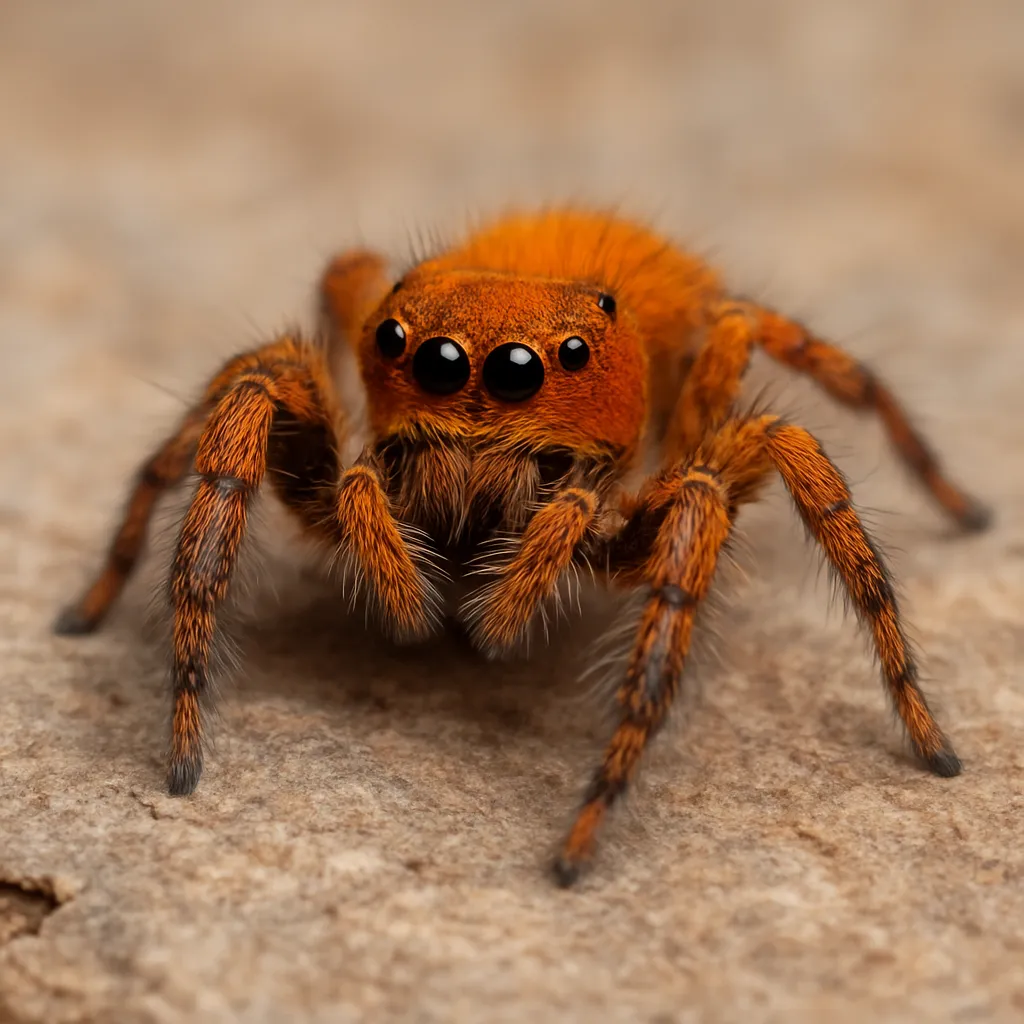Skakun pomarańczowy – Phidippus clarus