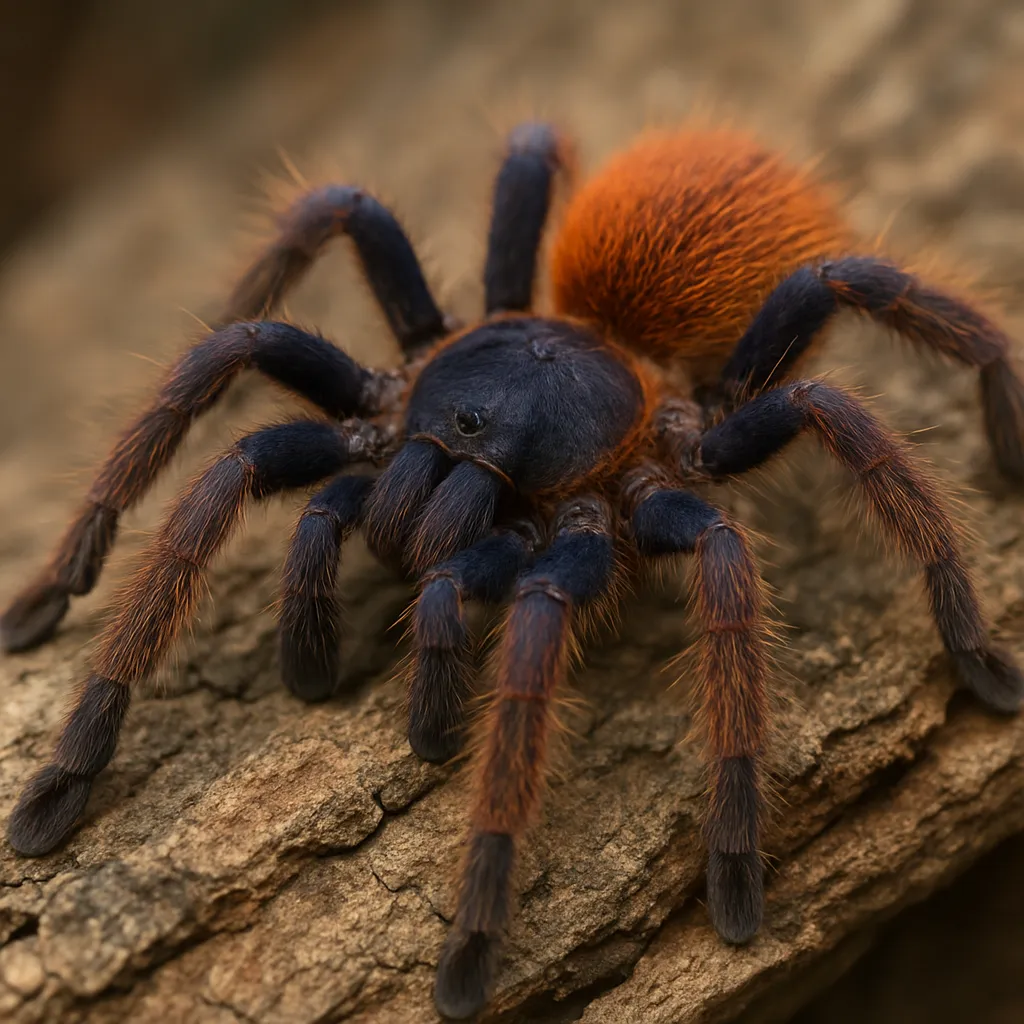 Ptasznik trynidadzki pomarańczowy – Tapinauchenius violaceus