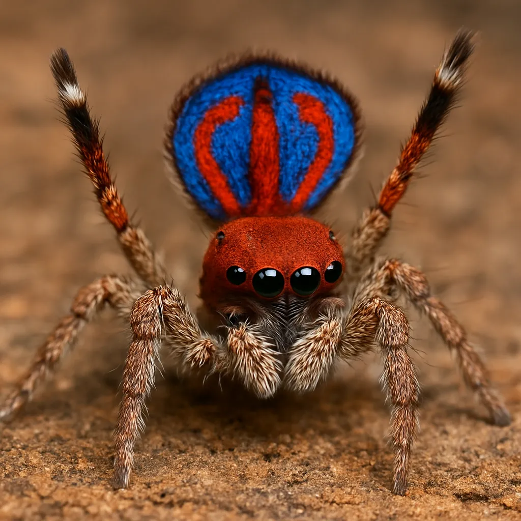 Skakun Tasmania rdzawy – Maratus furvus