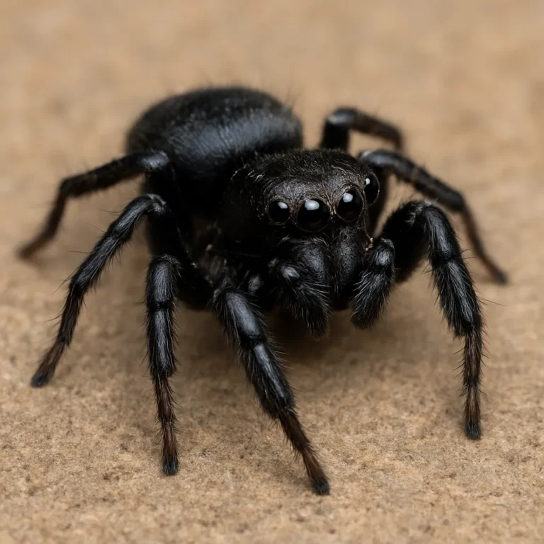 Skakun afrykański czarny – Heliophanus apiatus