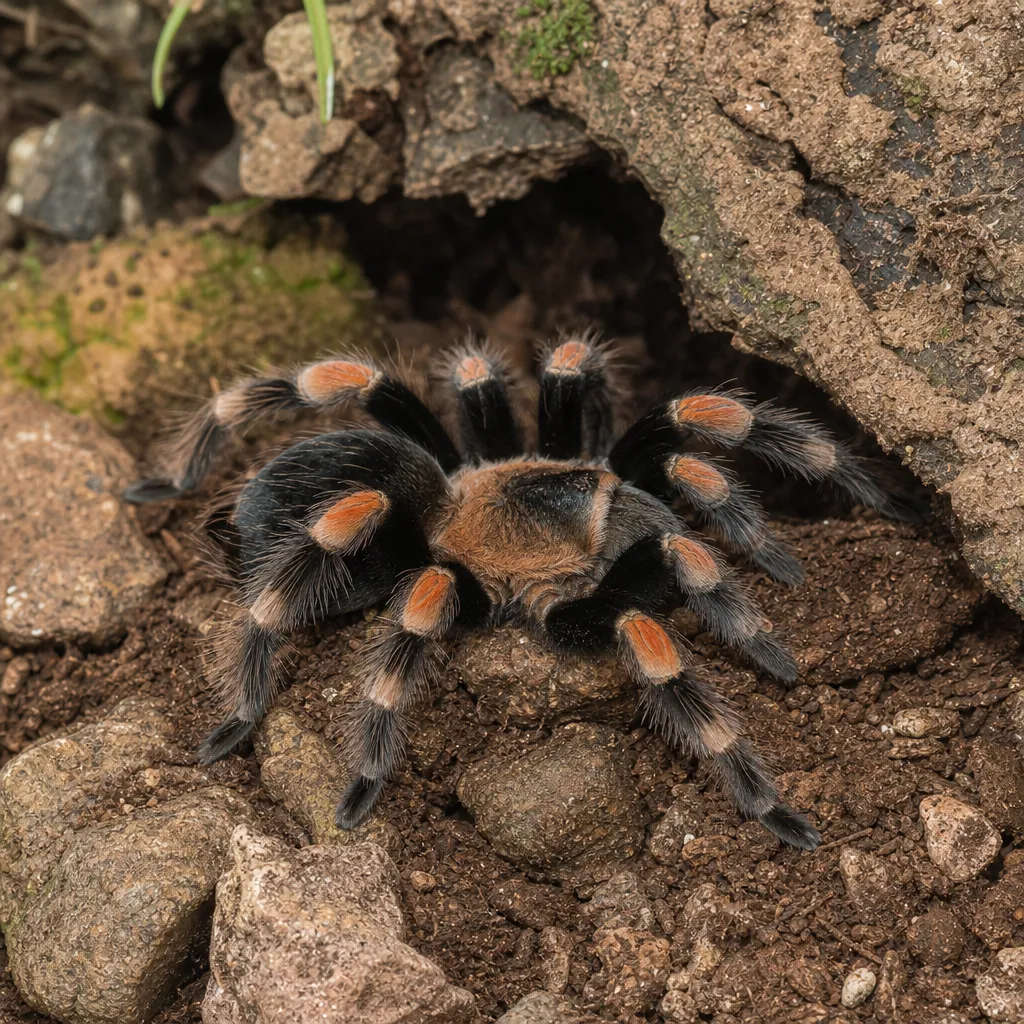 Ptasznik czerwonokolanowy – Brachypelma hamorii