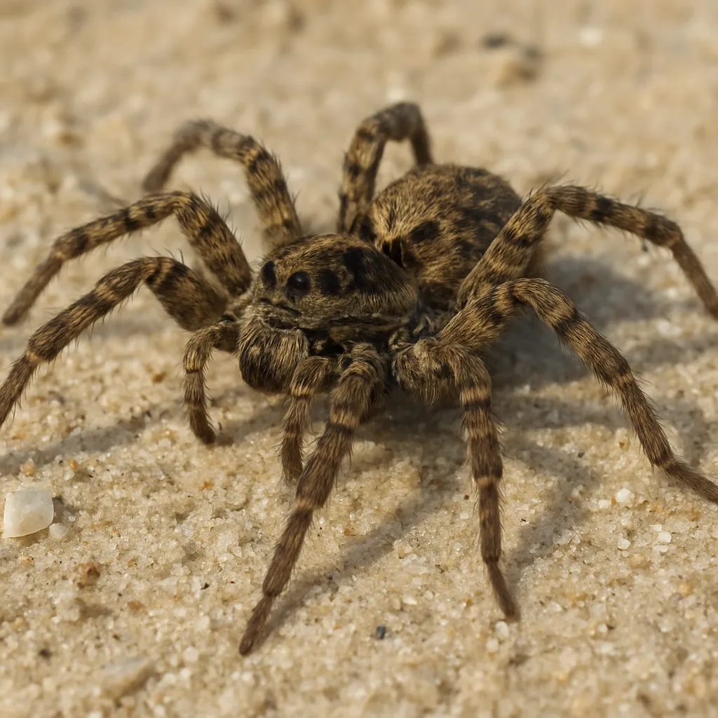 Wilczy pająk nadmorski – Lycosa singoriensis