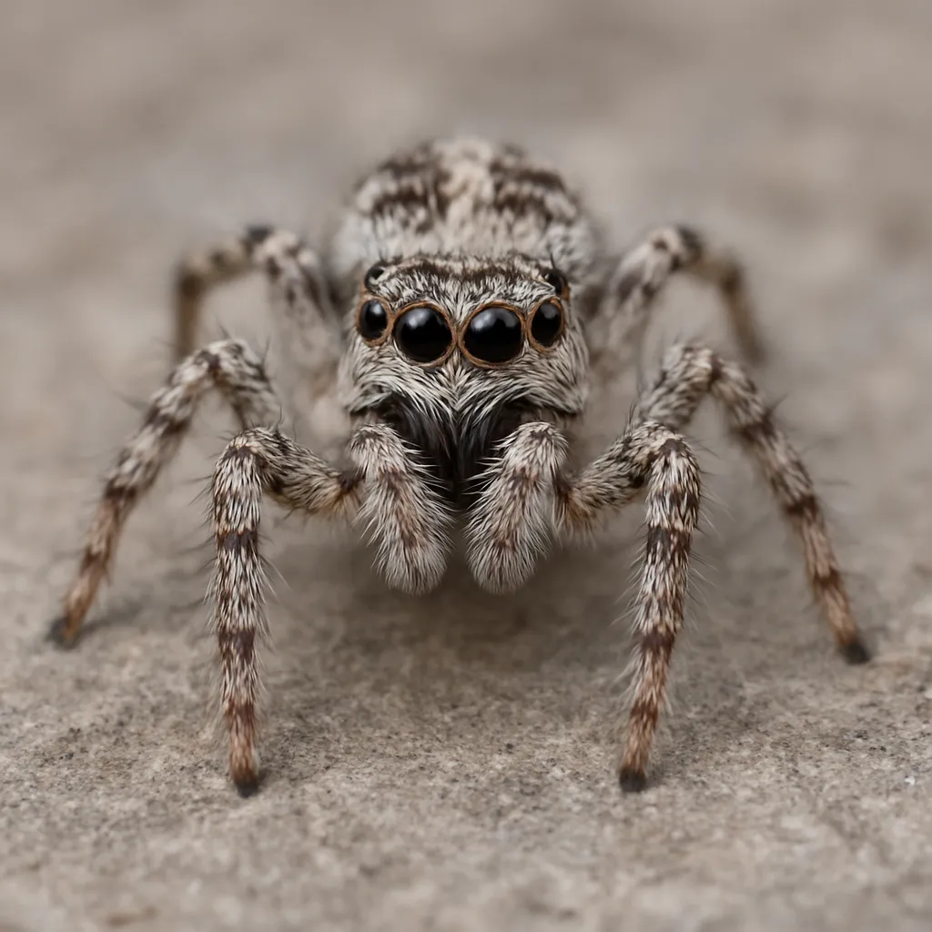 Skakun śnieżny – Salticus latidentatus