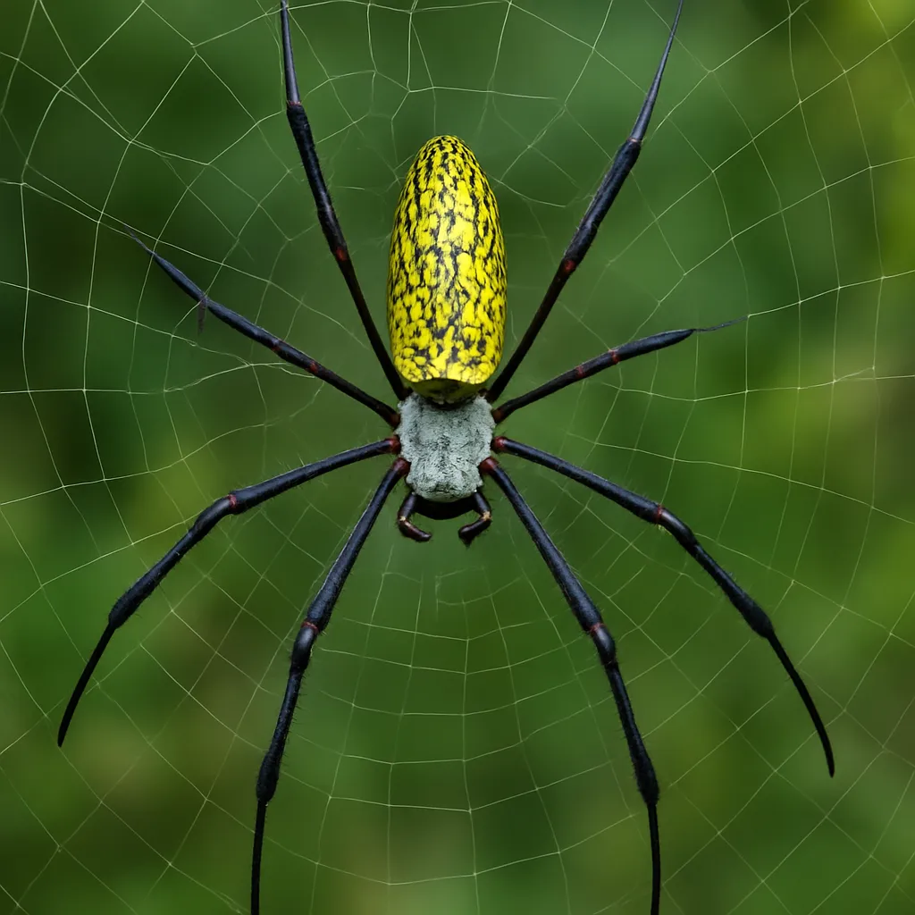 Pająk złoty wyżynny – Nephila fenestrata