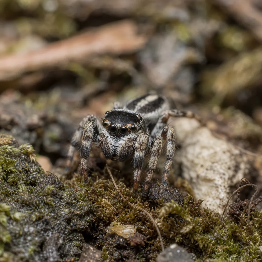 Euophrys nigripalpis